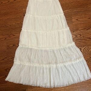 Princess Polly Cream Maxi Skirt